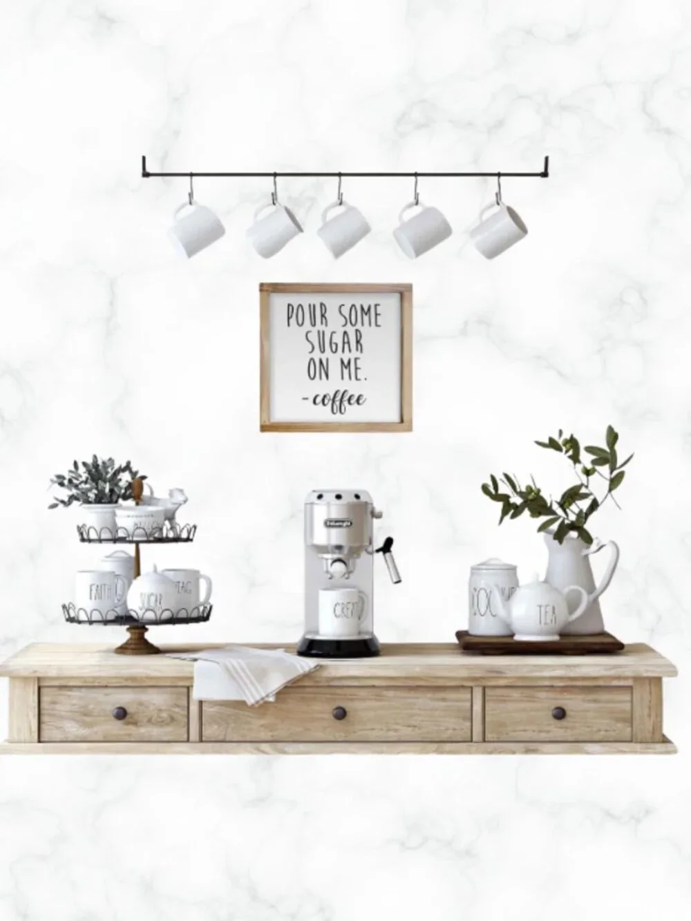 MAINEVENT Farmhouse Wood Sign 